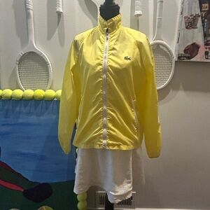 Vintage Lacoste yellow windbreaker